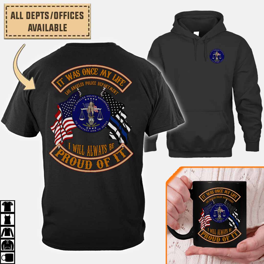 los angeles police department lapd cacotton printed shirts wbf28