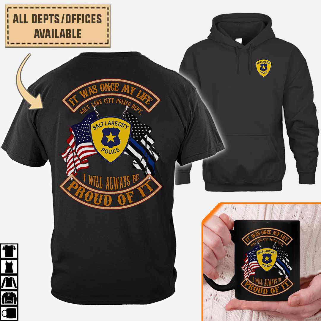 salt lake city police department utcotton printed shirts 7zolh