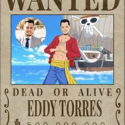 custom one piece wanted poster and canvas from photo wexg7