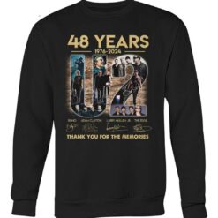 48 years 1976 2024 u2 signature thank you for the memories shirts paxws