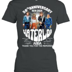 50th anniversary 1974 2024 waterloo abba thank you for the memories shirts 9784h