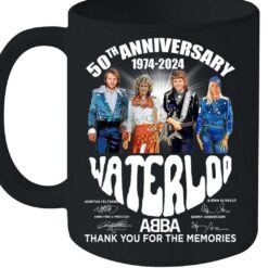 50th anniversary 1974 2024 waterloo abba thank you for the memories shirts vpv0s