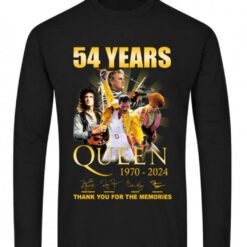 54 years queen 1970 2024 thank you for the memories shirts cgioy