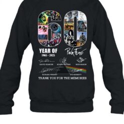 60 Years Of 1965 2025 Pink Floyd Thank You For The Memories T Shirt Torunstyle 5