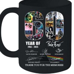 60 Years Of 1965 2025 Pink Floyd Thank You For The Memories T Shirt Torunstyle 7