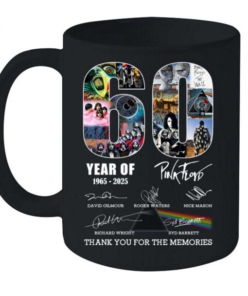 60 Years Of 1965 2025 Pink Floyd Thank You For The Memories T Shirt Torunstyle 7