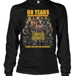 60 years 1964 2024 lynrd skynyrd thank you for the memories shirts mhyne