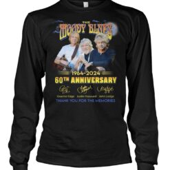 60th anniversary 1964 2024 the moody blues thank you for the memories signature shirts aedw3