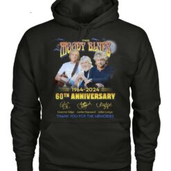 60th anniversary 1964 2024 the moody blues thank you for the memories signature shirts exb0s