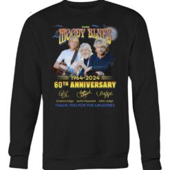 60th anniversary 1964 2024 the moody blues thank you for the memories signature shirts yakfi