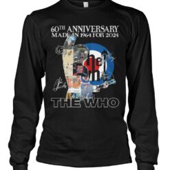 60th anniversary made in 1964 for 2024 the who t shirt 3slxl