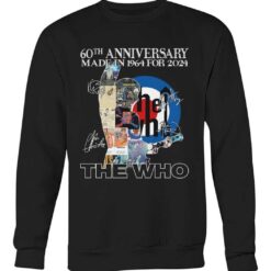 60th anniversary made in 1964 for 2024 the who t shirt cc2qc