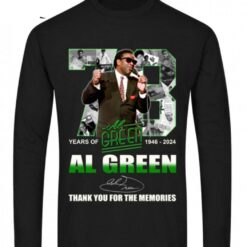 73 years of 1946 2024 al green thank you for the memories t shirt ujec2