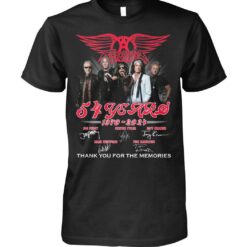 aerosmith 54 years 1970 2024 thank you for the memories t shirt dbzw6