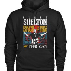 blake shelton back to the honky tonk tour 2024 t shirt xfr26