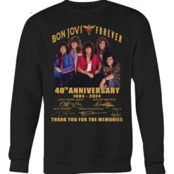 bon jovi forever 40th anniversary 1984 2024 thank you for the memories shirts 7m8li