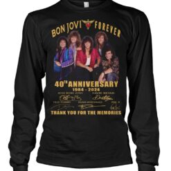 bon jovi forever 40th anniversary 1984 2024 thank you for the memories shirts hmp8y