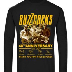 buzzcocks 48th anniversary 1976 2024 thank you for the memories shirts nb0gn