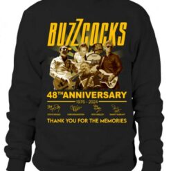 buzzcocks 48th anniversary 1976 2024 thank you for the memories shirts yxggk