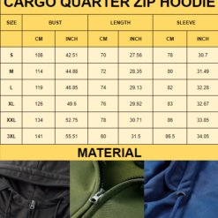 custom linemancargo quarter zip hoodie 6j5eu