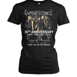 evanescence 30th anniversary 1994 2024 thank you for the memories shirts kcdmp