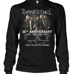 evanescence 30th anniversary 1994 2024 thank you for the memories shirts s34v0