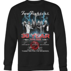 foo fighters 30 years 1994 2024 thank you for the memories unisex shirts 1fnfr