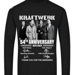 kraftwerk 54th anniversary 1970 2024 thank you for the memories shirts cb7ef