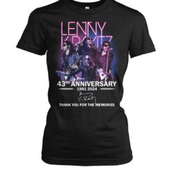 lenny kravitz 43rd anniverasry 1981 2024 thank you for the memories shirts tkdra