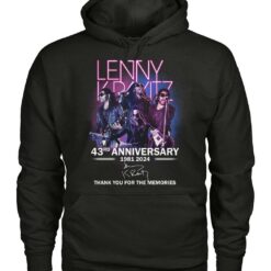 lenny kravitz 43rd anniverasry 1981 2024 thank you for the memories shirts zye3i