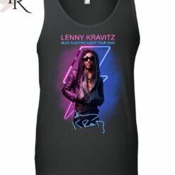 lenny kravitz blue electric light tour 2024 t shirt o1kjg