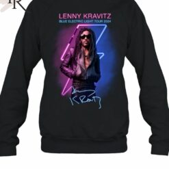 lenny kravitz blue electric light tour 2024 t shirt vpxyc