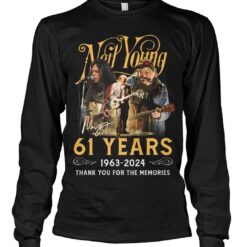 neil young 61 years 1963 2024 thank you for the memories shirts dh7b7