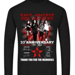 rage against the machine 33rd anniversary 1991 2024 thank you for the memories shirts 802za