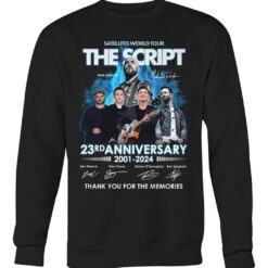 satellites world tour the script 23rd anniversary 2001 2024 thank you for the memories shirts dyzbv