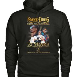 snoop dogg cali to canada tour 2024 32 years 1992 2024 thank you for the memories shirts 4my4a