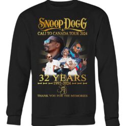 snoop dogg cali to canada tour 2024 32 years 1992 2024 thank you for the memories shirts 4vc6f