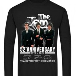 the jam 52nd anniversary 1972 2024 thank you for the memories shirts 1om8f