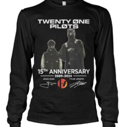 twenty one pilots 15th anniversary 2009 2024 josh dun and tyler joseph shirts y7zwc