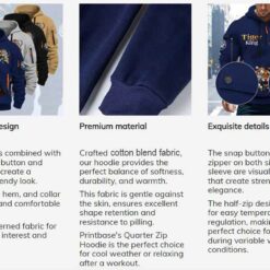 custom uk airlinespremium quarter zip hoodie dfi4s