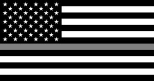 Thin Silver Line Flag