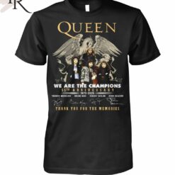 queen 55th anniversary 1970 2025 thank you for the memories t shirt cre38