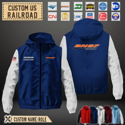 Custom US Railroad Windbreaker Jackets 2