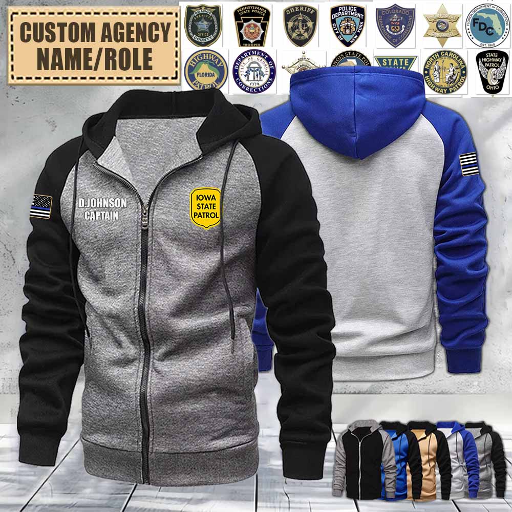 iowa state patrol iaraglan zip hoodie 6pj05