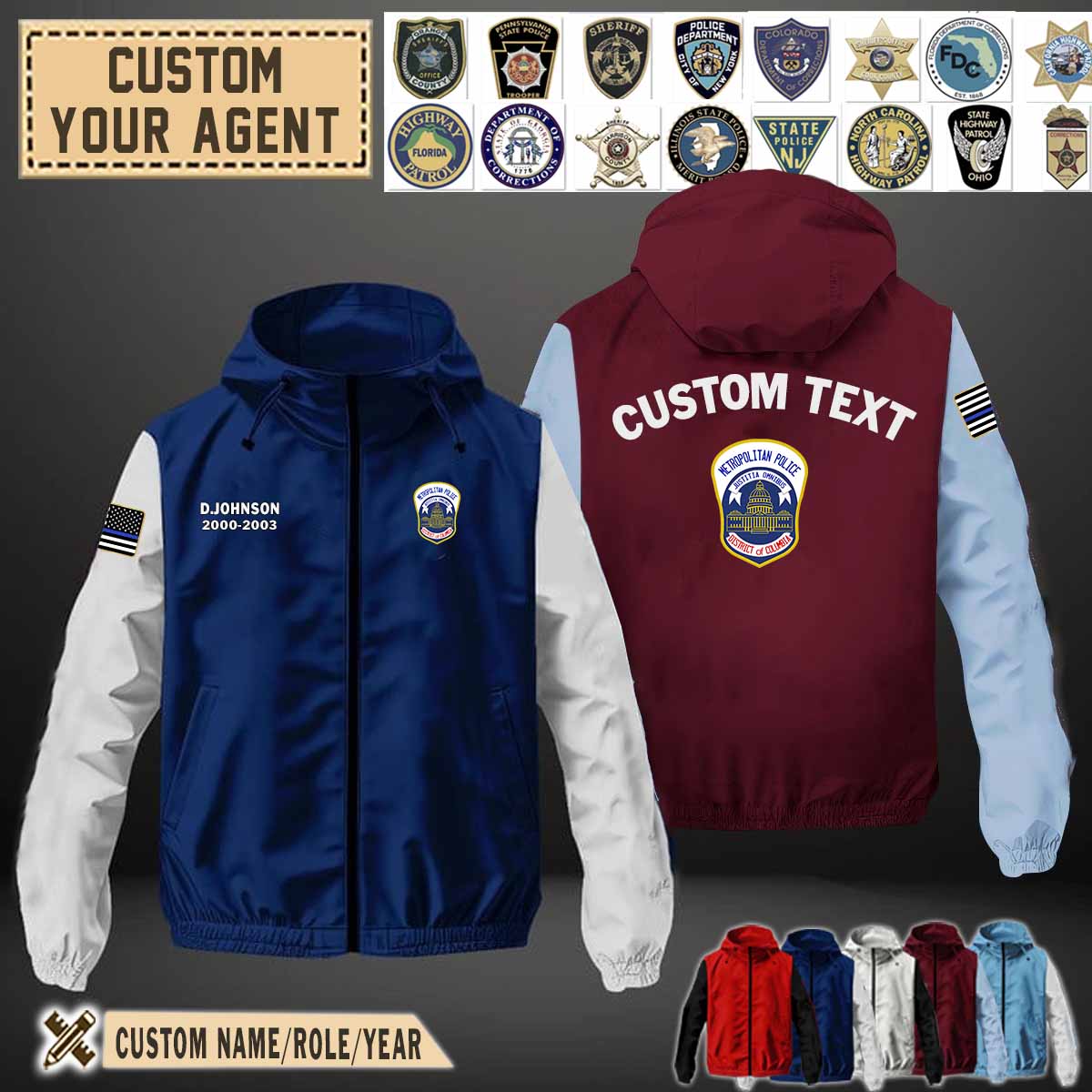 metropolitan police department dcwindbreaker jackets1