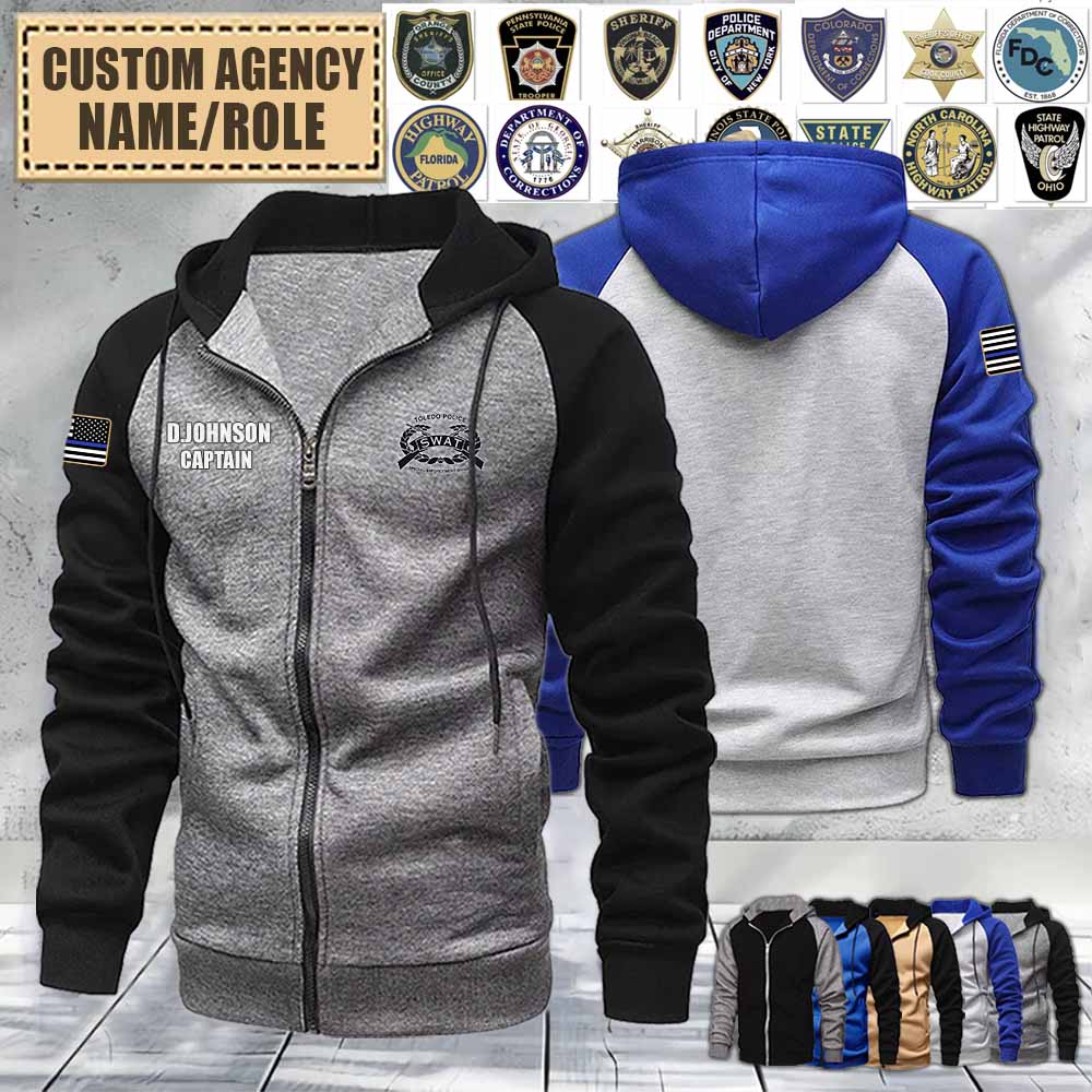 toledo police swat ohraglan zip hoodie 98zng