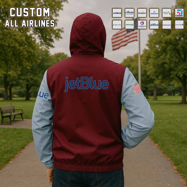 Custom US Airlines Windbreaker Jackets 2