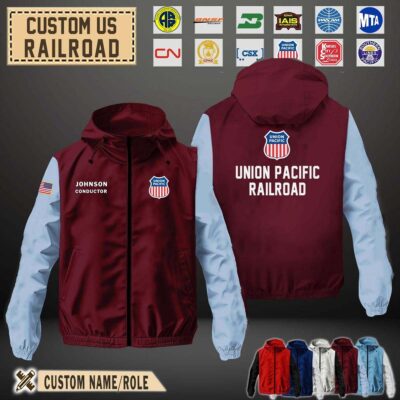 Custom US Railroad Windbreaker J