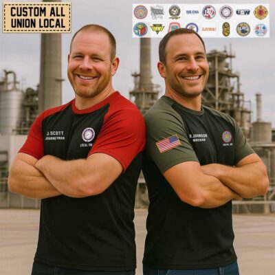 Custom US Union Local Raglan Tshirt 2