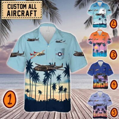 c 119 flying boxcar c119pocket hawaiian shirt ifpnn